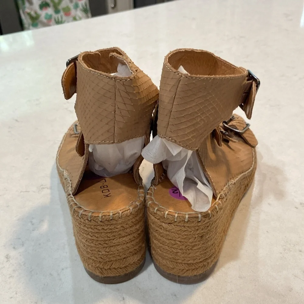 Kelsi Dagger wedge sandal with buckles Size 8 1/2